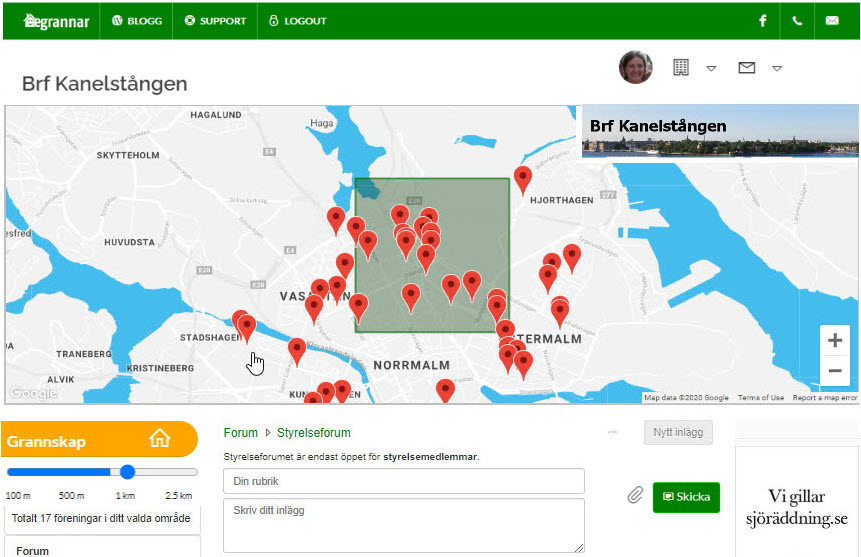 Kom i kontakt med styrelser och boende i brf:erna i ditt område